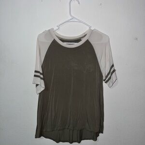 Women's Olive Green Raglan Sleeve Top